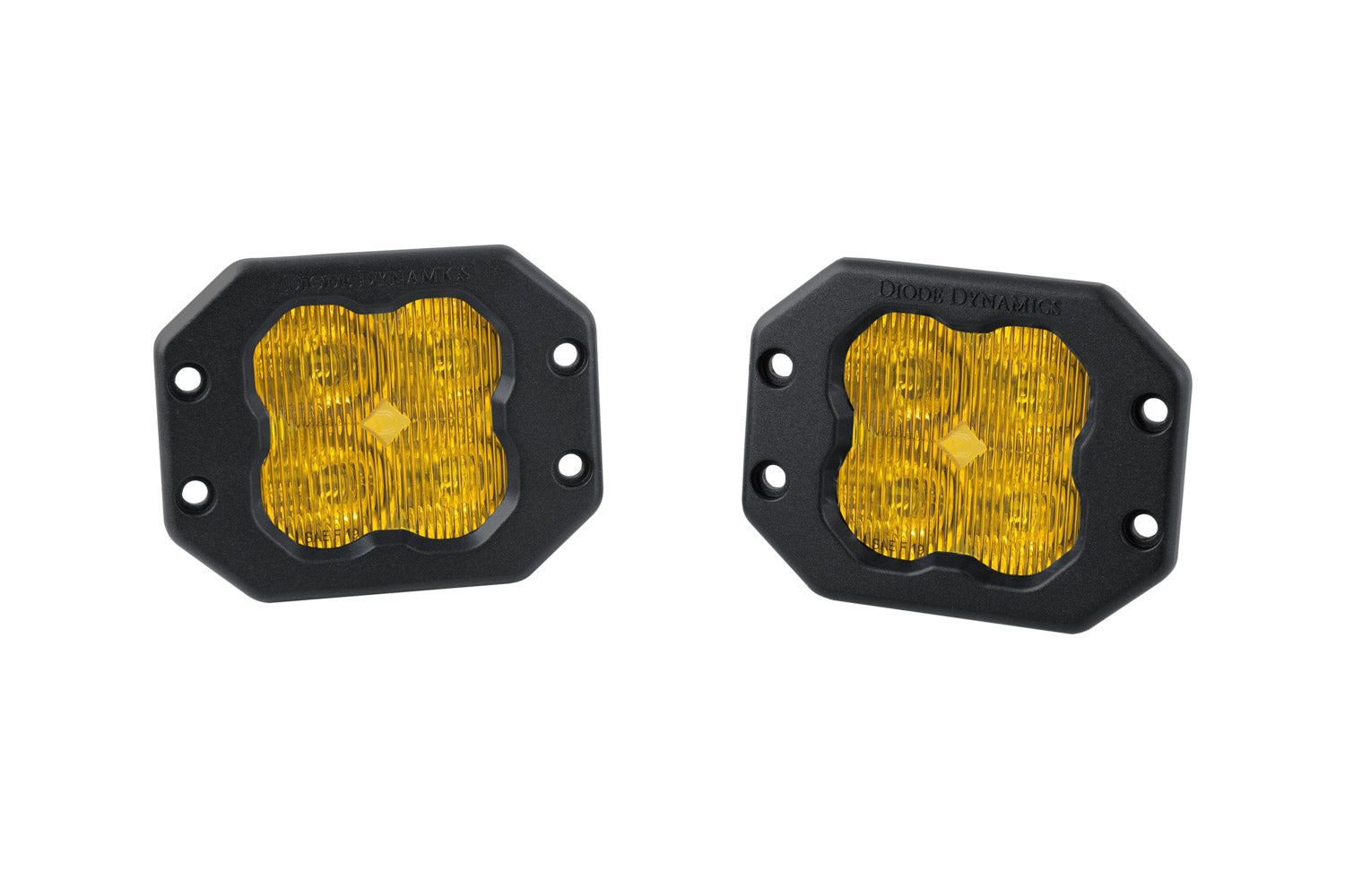 Diode Dynamics SS3 Pro ABL Yellow SAE Fog Flush Pair DD6940P