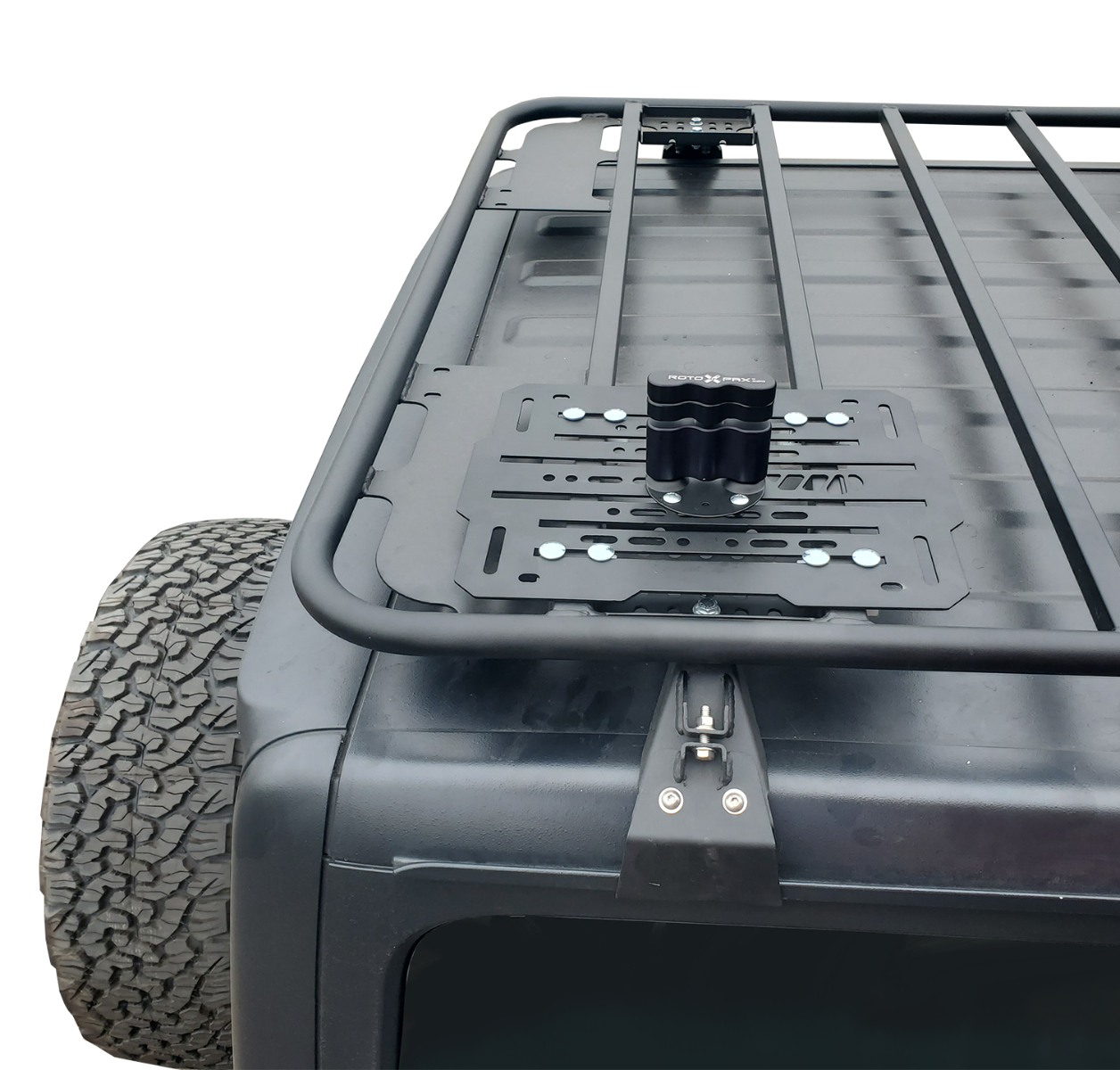 Warrior Universal Mini Maxtrax & Rotopax Mount System Single Aluminum With Black Powder Coating 10311PC