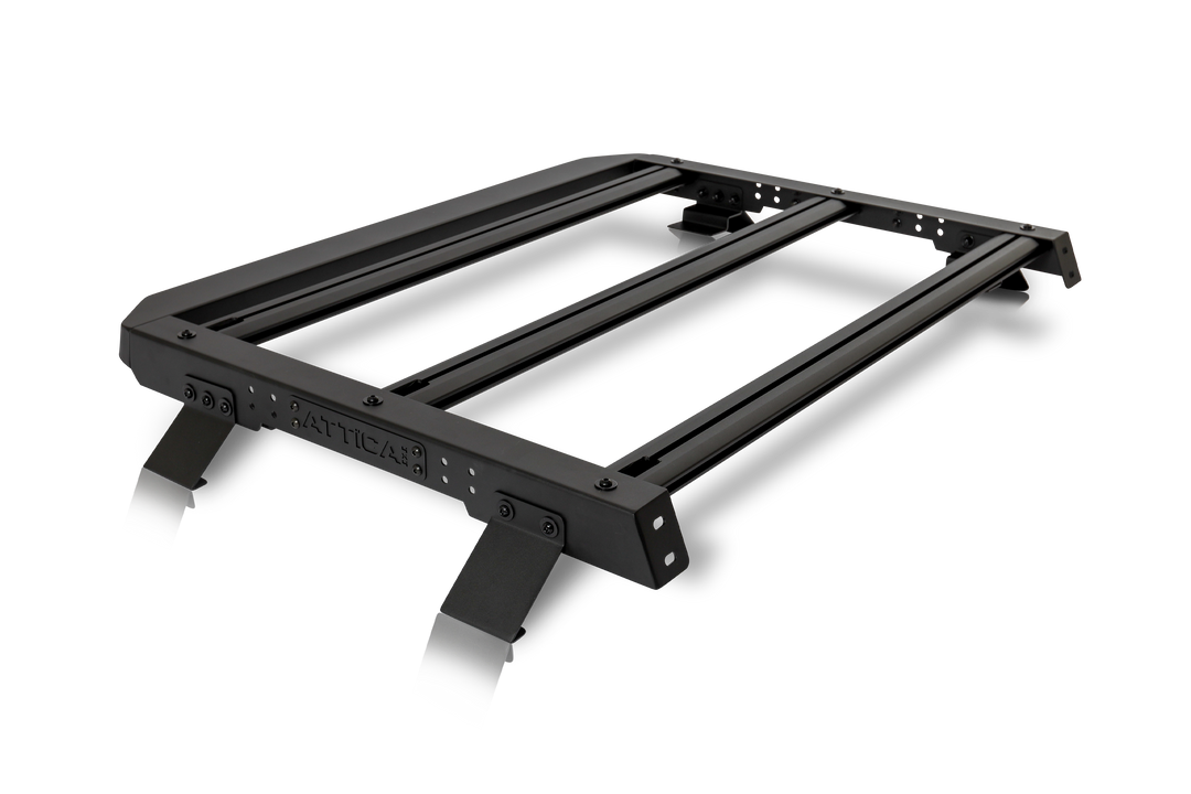 Attica 2021-2024 Ford Bronco Terra Series Rear Section Roof Rack Platform Powder Coated Black ATTFB01F103-BX