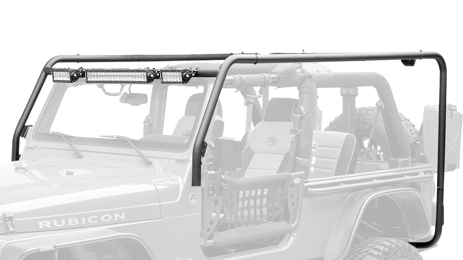 Body Armor 2007-2018 Jeep Wrangler Jk Frame Crossbars & Rails 2 & 4 Door Front Rear Frame Kit Box 1 & 2 JK-711 & JK-713
