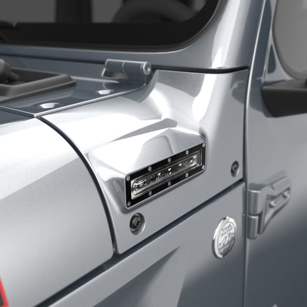 EGR 2018-2025 Jeep Wrangler JL JLU Gladiator JT Painted PSE Silver Zynith VSL Side Light VSLJP2002