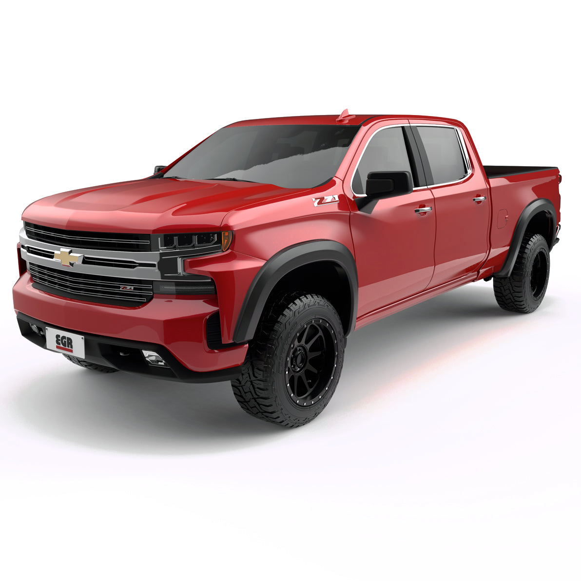 EGR 2019-2022 Chevrolet Silverado 1500 set of 4 Baseline Standard Style Fender Flares BLF2002