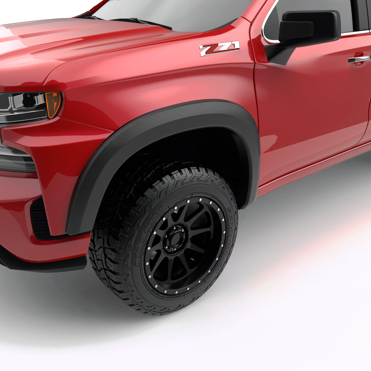 EGR 2019-2022 Chevrolet Silverado 1500 set of 4 Baseline Standard Style Fender Flares BLF2002