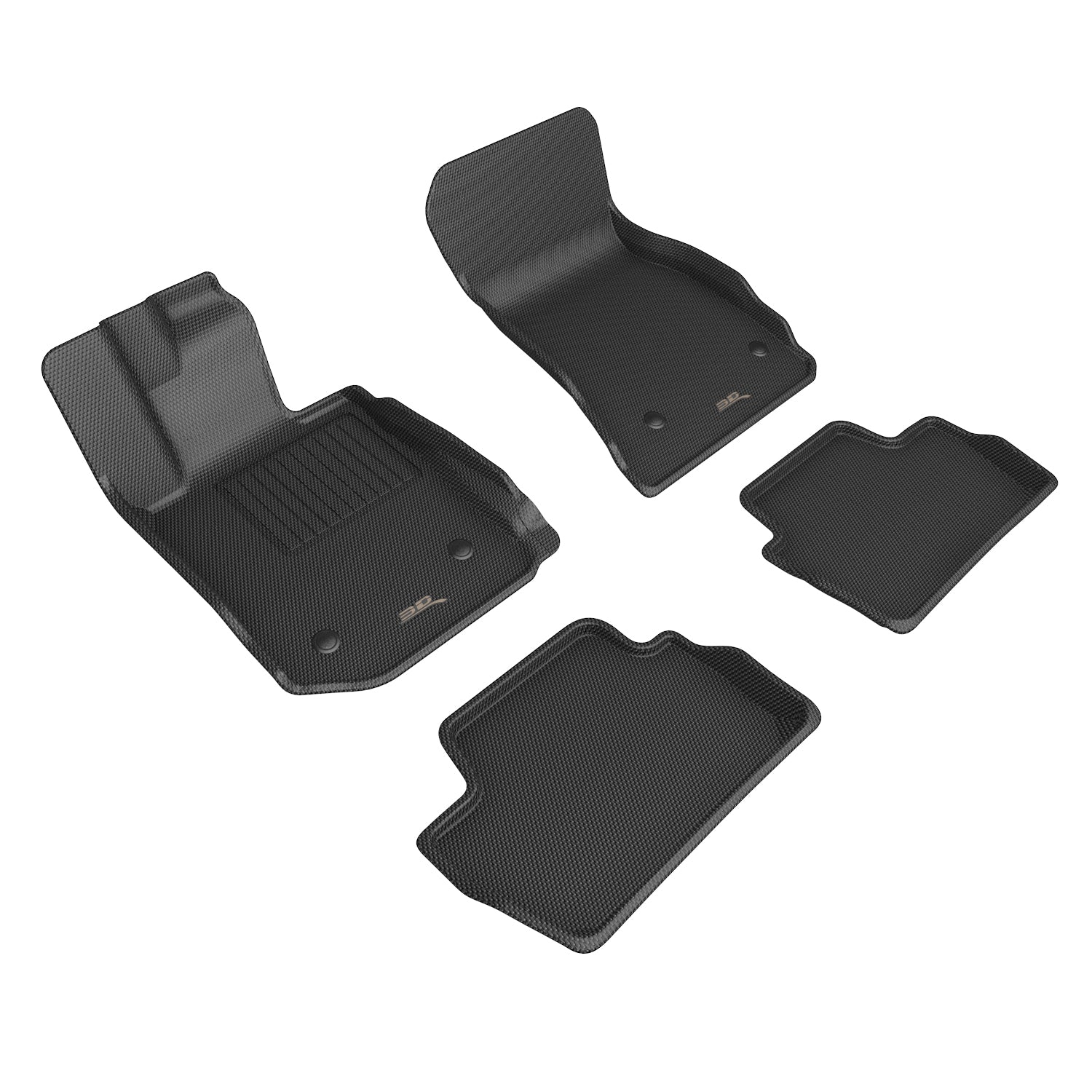 3D Maxpider 2022-2024 Bmw 2 Series Coupe G42 Custom Fit Floor Liner Mat A/T Only Kagu Black 1st 2nd Row L1BM12501509
