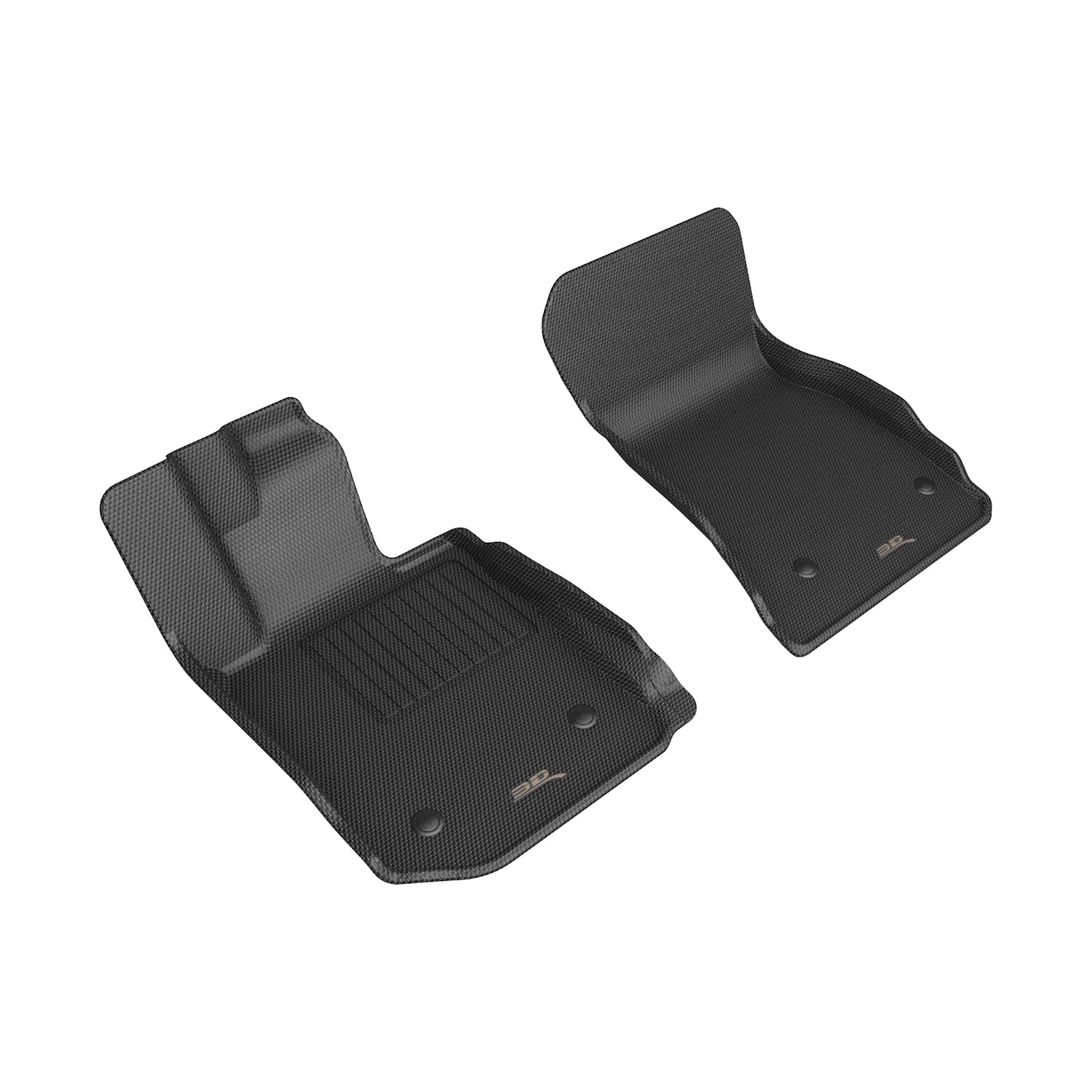 3D Maxpider 2022-2024 Bmw 2 Series Coupe G42 Custom Fit Floor Mat Liner A/T Only Kagu Black 1st Row L1BM12511509