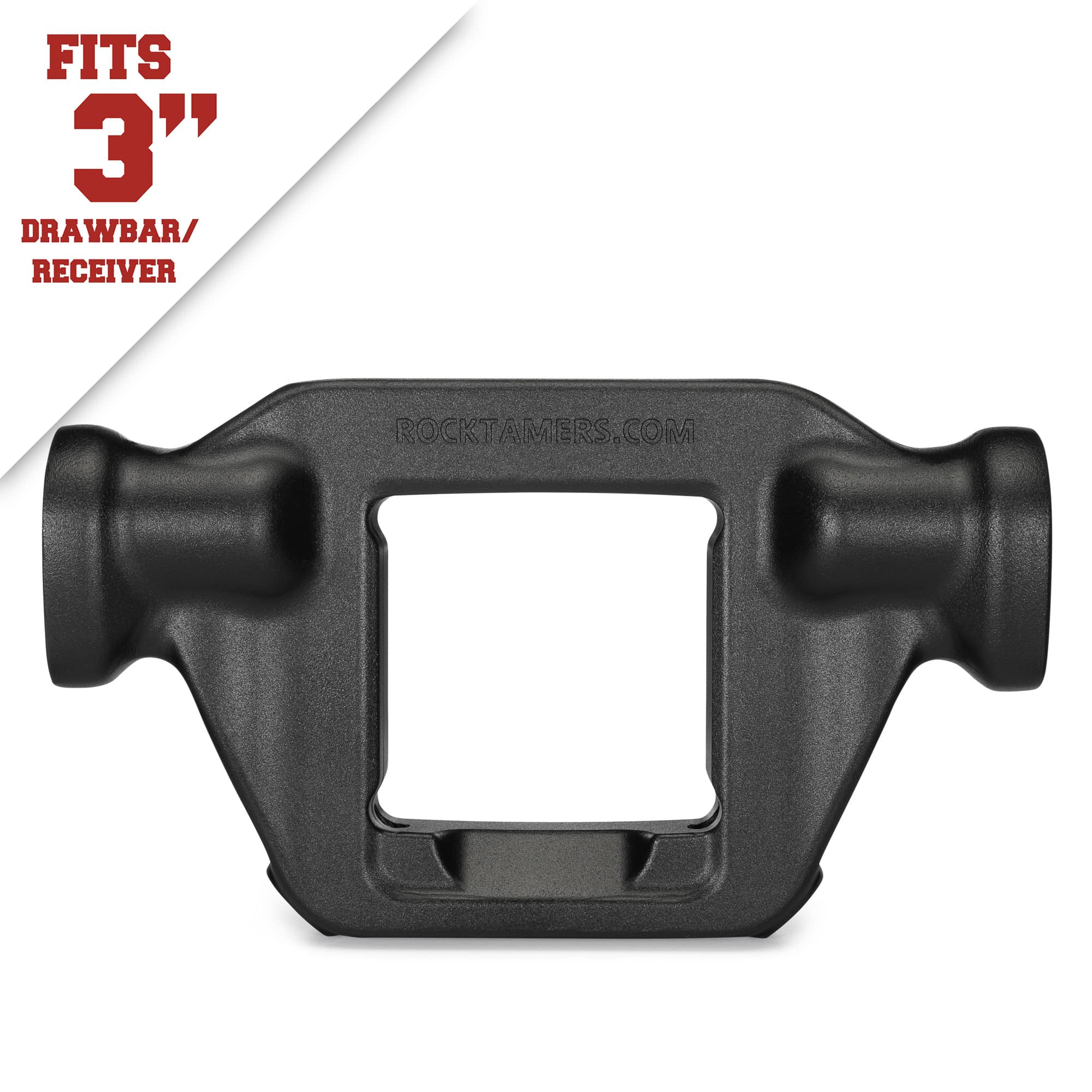 Rock Tamers Mudflap System 3in Hub Trim Plates stainless Steel Matte Black 00112