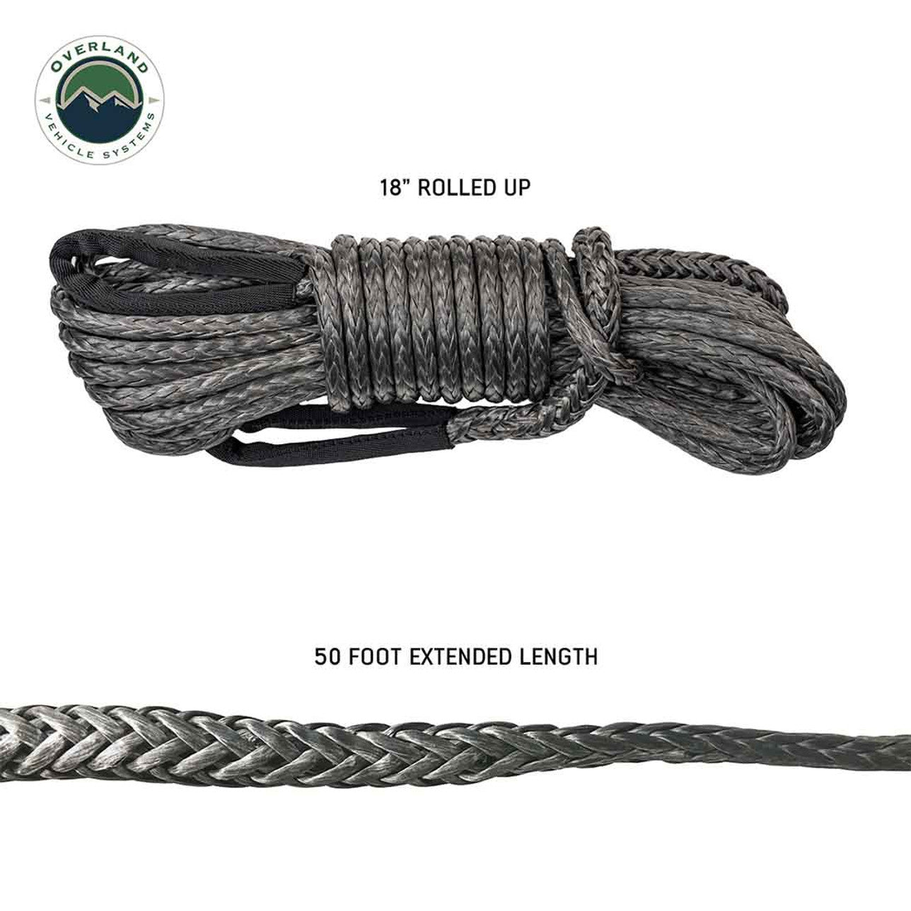 OVS 3/8" X 50' Brute Recovery Winch Line Extension 19009917