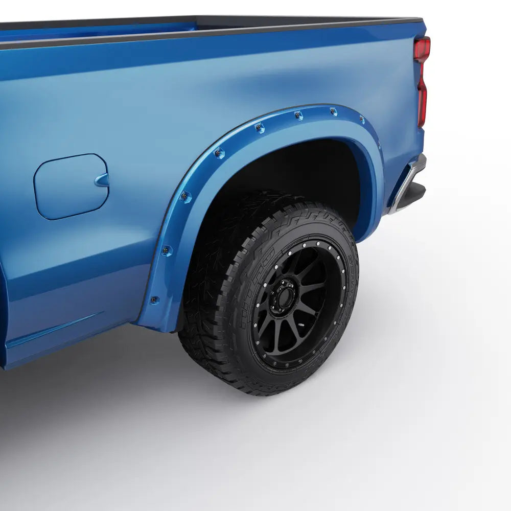 EGR 2023-2025 Chevrolet Silverado 1500 Bolt-On Look Fender Flares Painted Blue 791654-GLT