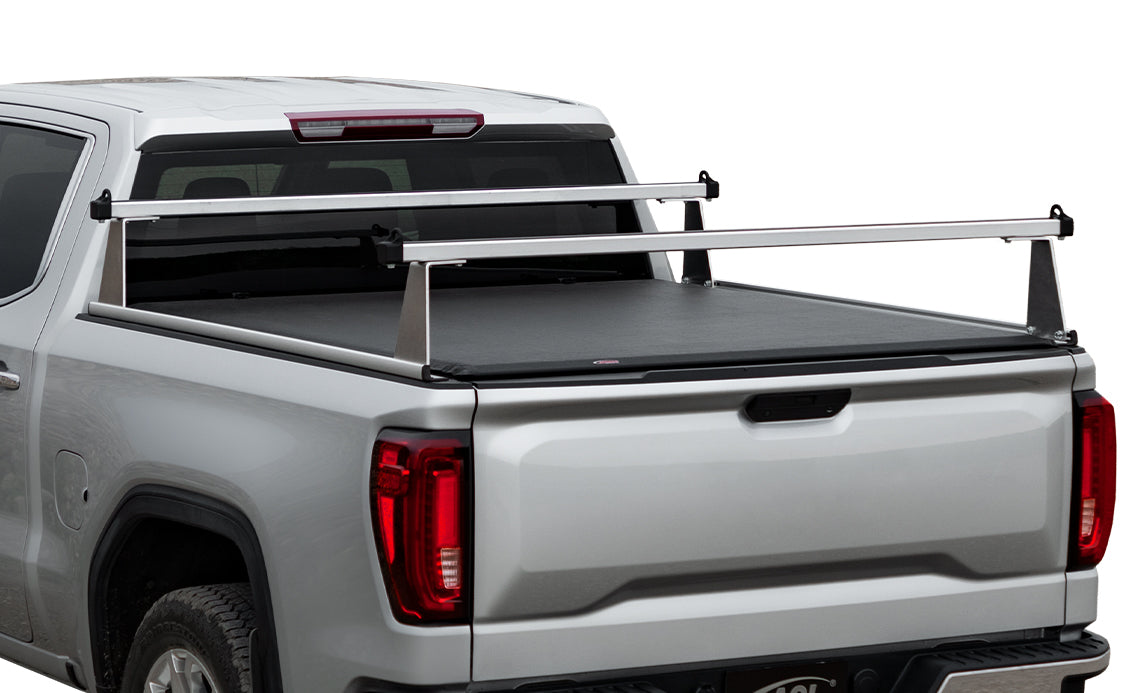 Adarac 2024-2025 Chevrolet Silverado GMC Sierra EV 5' 11" Box Silver Aluminum M Series Truck Bed Racks F4020161