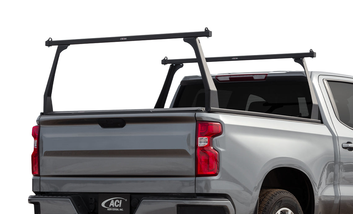 Adarac 2024-2025 Toyota Tacoma 5' Box Black Single Aluminum Series Truck Bed Racks F3050082