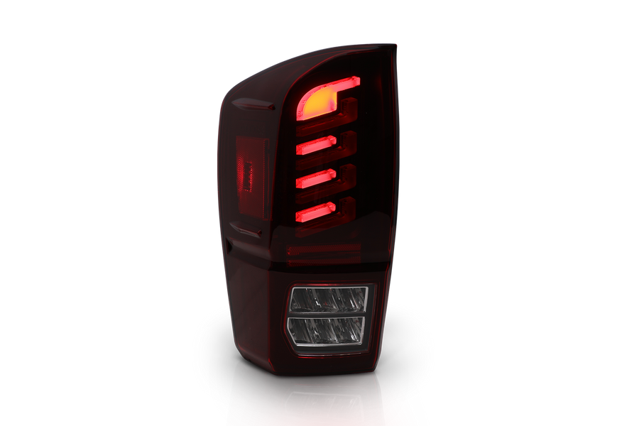 Attica 2016-2023 Toyota Tacoma Rogue Series Black Red Tail Lights CTATT0765-BR-SQ