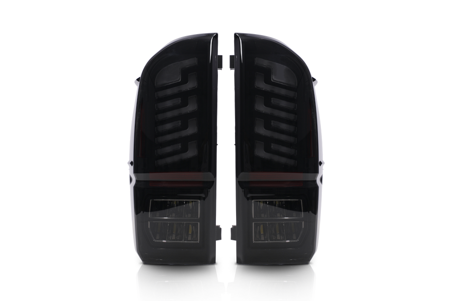 Attica 2016-2023 Toyota Tacoma Rogue Series Black Smoke Tail Lights CTATT0765-BS-SQ