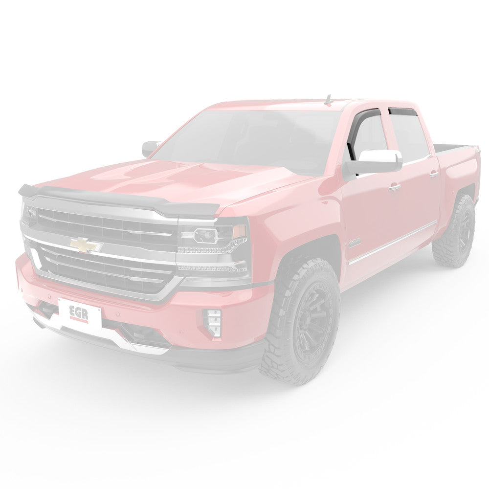 EGR 2014-2019 Chevrolet Silverado 1500 2500HD 3500HD GMC Sierra 1500 2500HD 3500HD Extended Cab In-channel Window Visors 571675