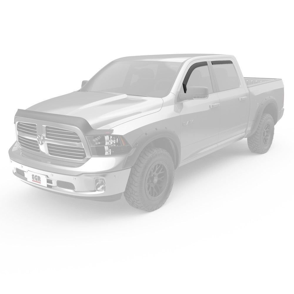 EGR 2011-2024 Dodge Ram 1500 2500 3500 Crew Cab In-channel Window Visors 572755