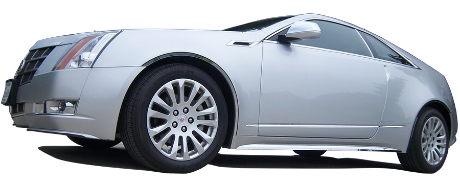 QAA 2011-2014 Cadillac CTS Coupe 6Pc Stainless Steel Body Molding Insert Trim Kit 0.75" Width MI50254