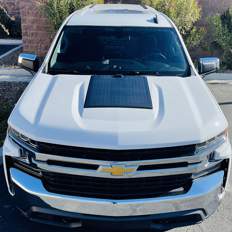 Lensun 2019-2025 Chevrolet Silverado 1500 4th Gen 60W Hood Solar Panel
