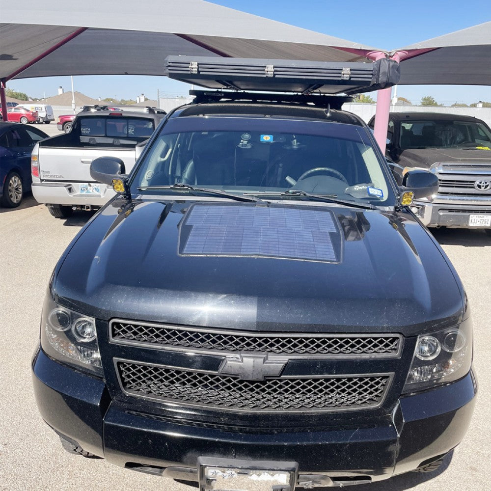 Lensun 2000-2020 Chevrolet Tahoe 85W Hood Flexible Solar Panel