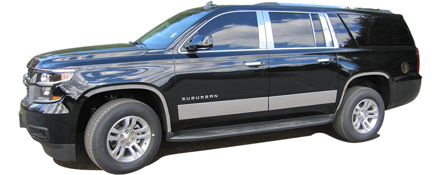 QAA 2015-2020 Cadillac Escalade Chevrolet Suburban Tahoe GMC Yukon 1Pc Stainless Steel Gas Door Cover Trim GC55195