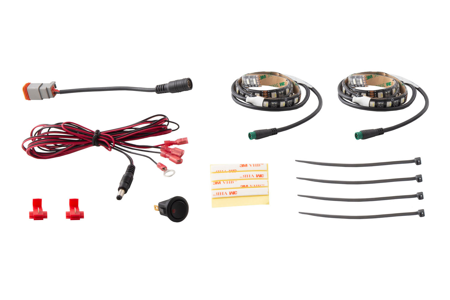 Diode Dynamics RGBW Footwell Strip Kit 2pc Multicolor DD0438