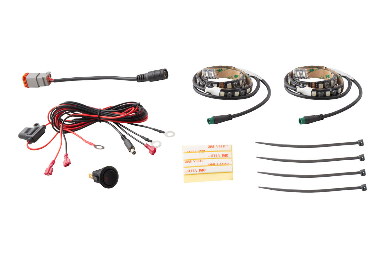 Diode Dynamics RGBW Grille Strip Kit 2pc Multicolor DD0441