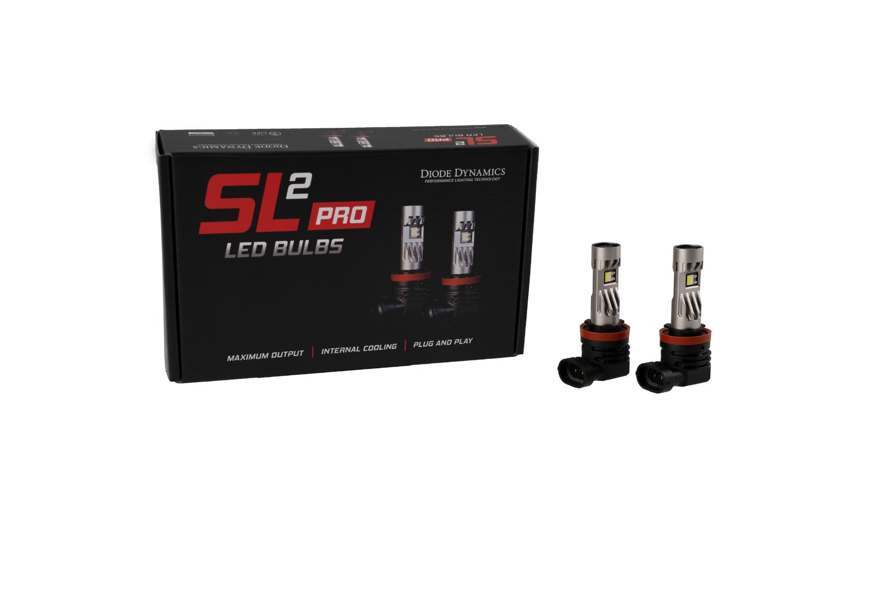 Diode Dynamics H11 H8 H9 White SL2 Pro LED Bulbs Pair DD0483P