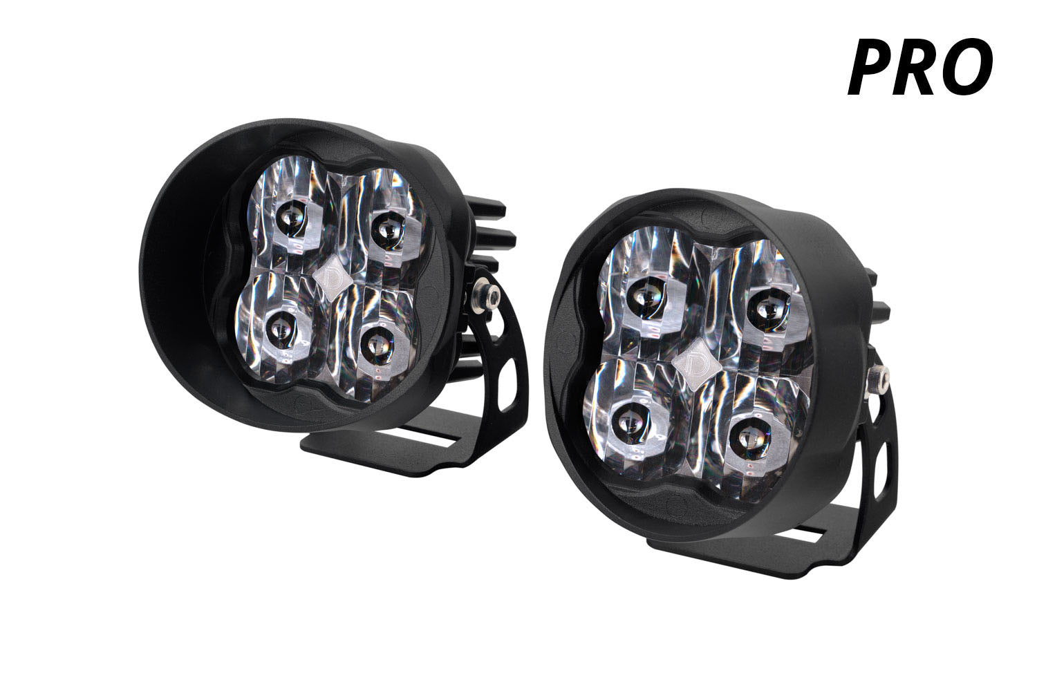 Diode Dynamics SS3 LED Pod Pro White SAE Driving Angled Pair DD6164P