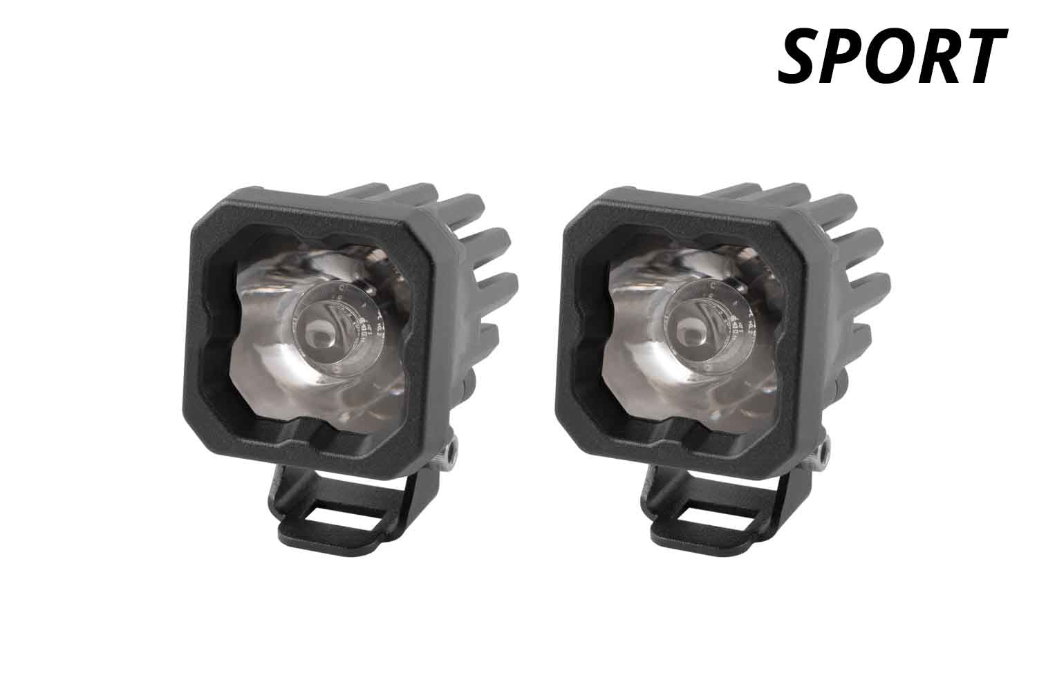 Diode Dynamics Stage Series C1 LED Pod Sport White Spot Standard ABL Pair LED Light Pods DD6450P