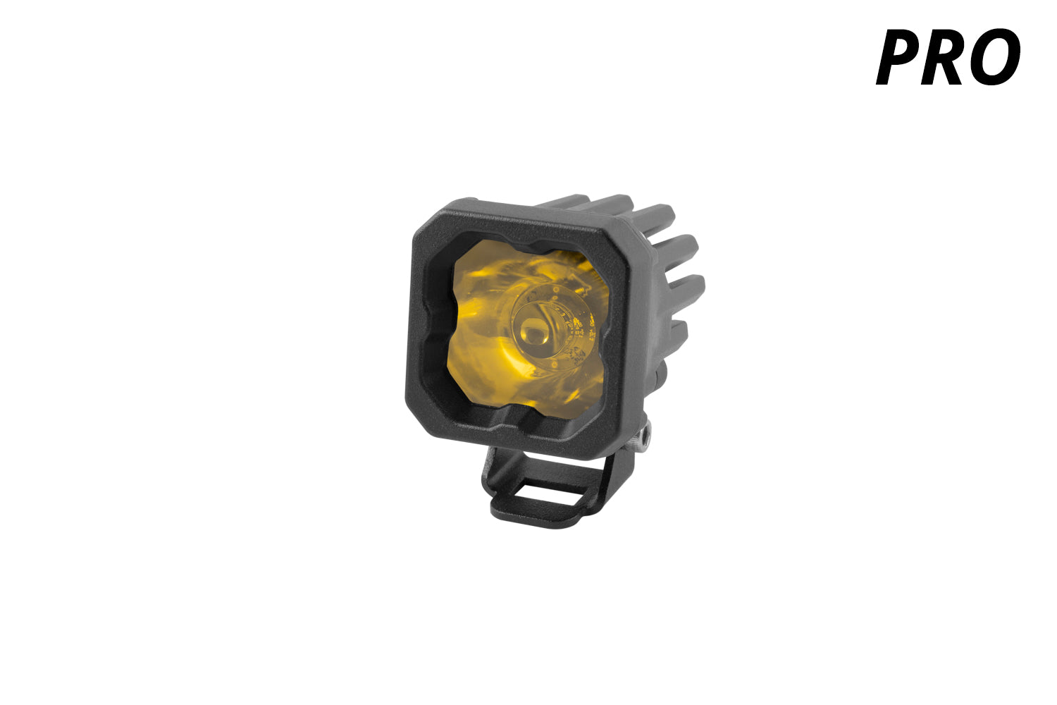 Diode Dynamics Stage Series C1 LED Pod Pro Yellow Flood Standard ABL Each LED Light Pods DD6463S