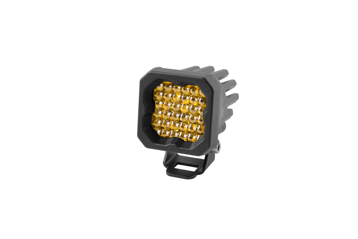 Diode Dynamics Stage Series C1 LED Pod Pro Yellow Flood Standard ABL Each LED Light Pods DD6463S