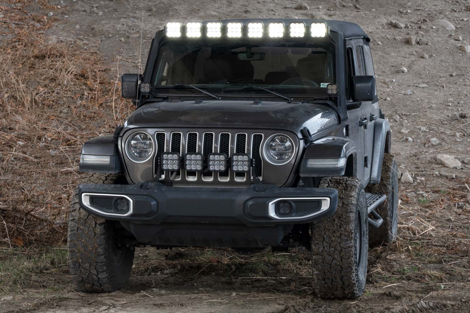 Diode Dynamics 2018-2024 Jeep Wrangler JL Stage Series Windshield Bracket Kit DD6820P