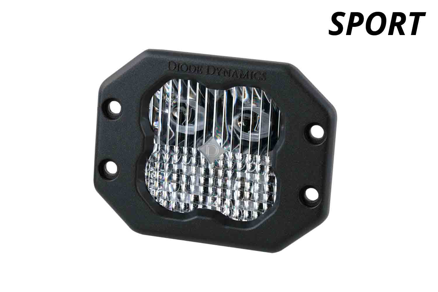 Diode Dynamics SS3 Sport RBL White Flood Flush Single LED Light Pods DD6917S