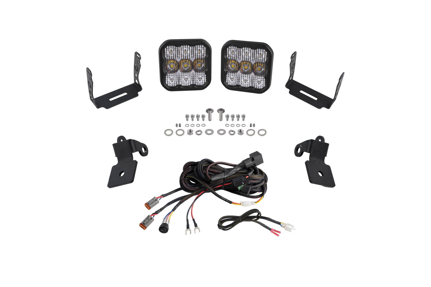 Diode Dynamics 2020-2024 Polaris RZR A-Pillar SS5 Pro White Combo LED Pod Kit DD7641