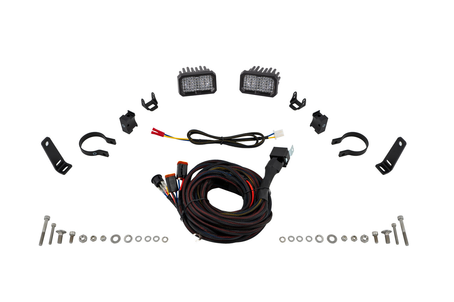 Diode Dynamics Stage Series 2 Inch Roll Bar Reverse SSC2 Sport Pair Light Kit DD7667