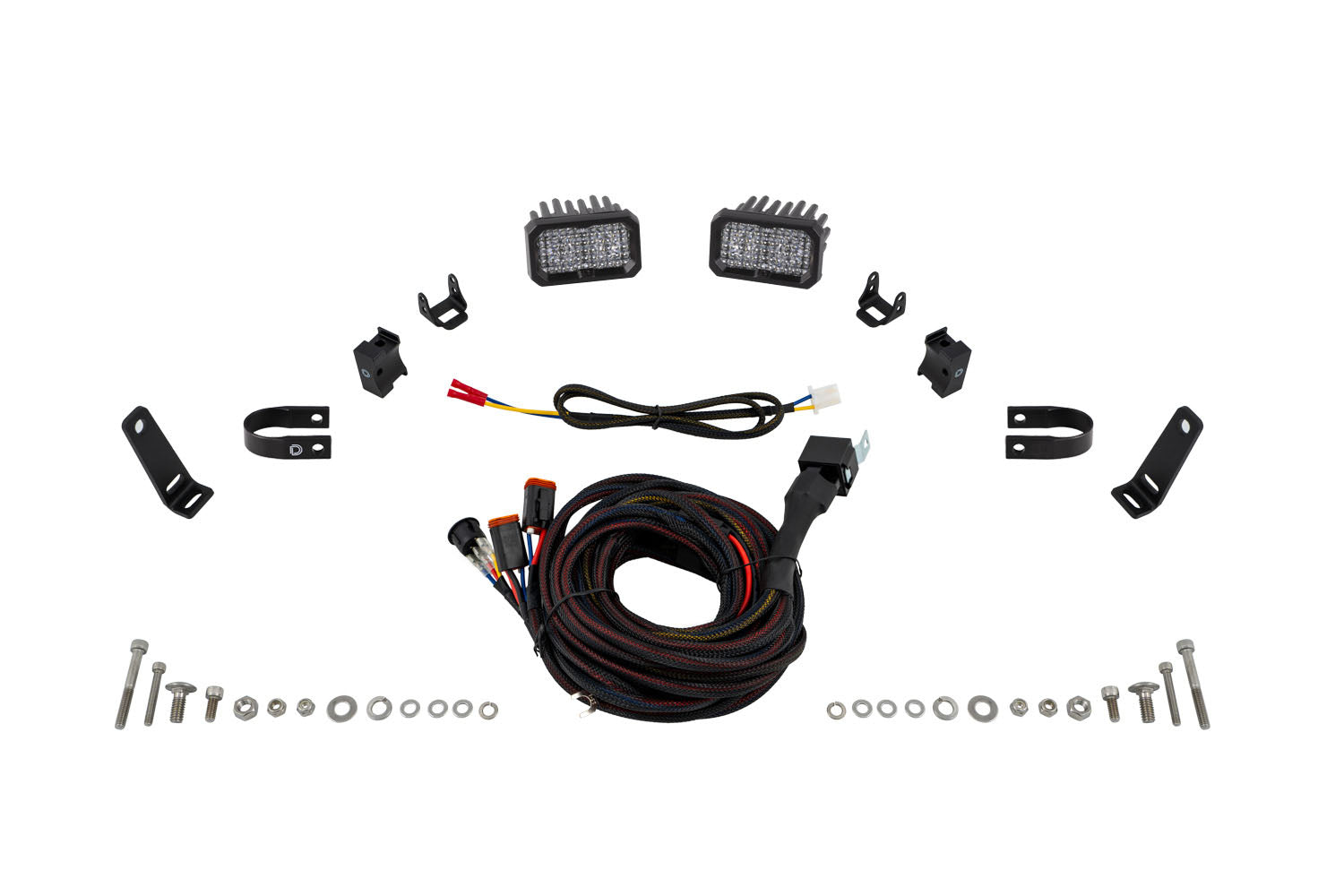 Diode Dynamics Stage Series 1.25 Inch Roll Bar Reverse SSC2 Sport Pair Light Kit DD7726