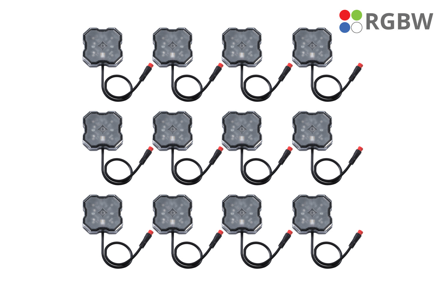 Diode Dynamics RGBW Rock Light Installer Kit Magnet Mount Kit 12 Pack DD7749