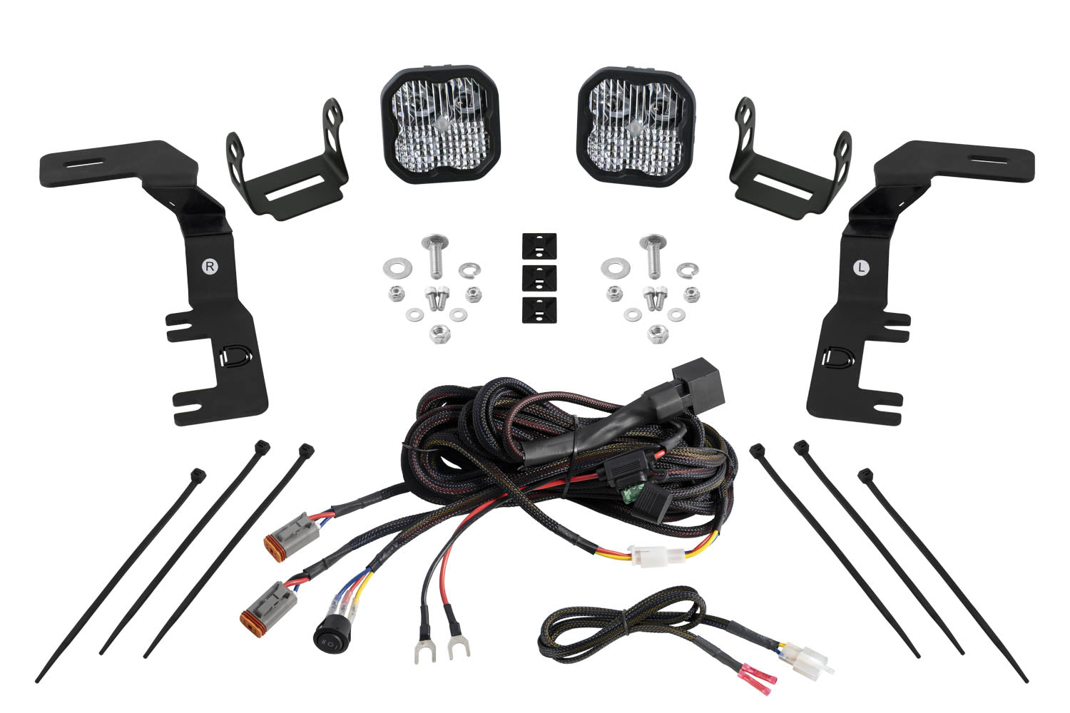 Diode Dynamics 2023-2025 Chevrolet Colorado SS3 Pro White Combo Stage Series Ditch Light Kit DD7813