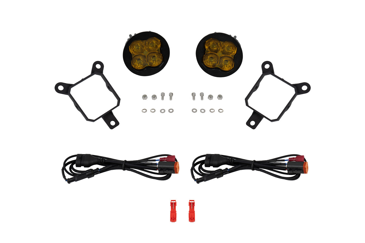 Diode Dynamics SS3 SAE DOT Type Y Fog Light Kit Yellow (3000K) Sport (14.5 watts) SAE Fog DD7989