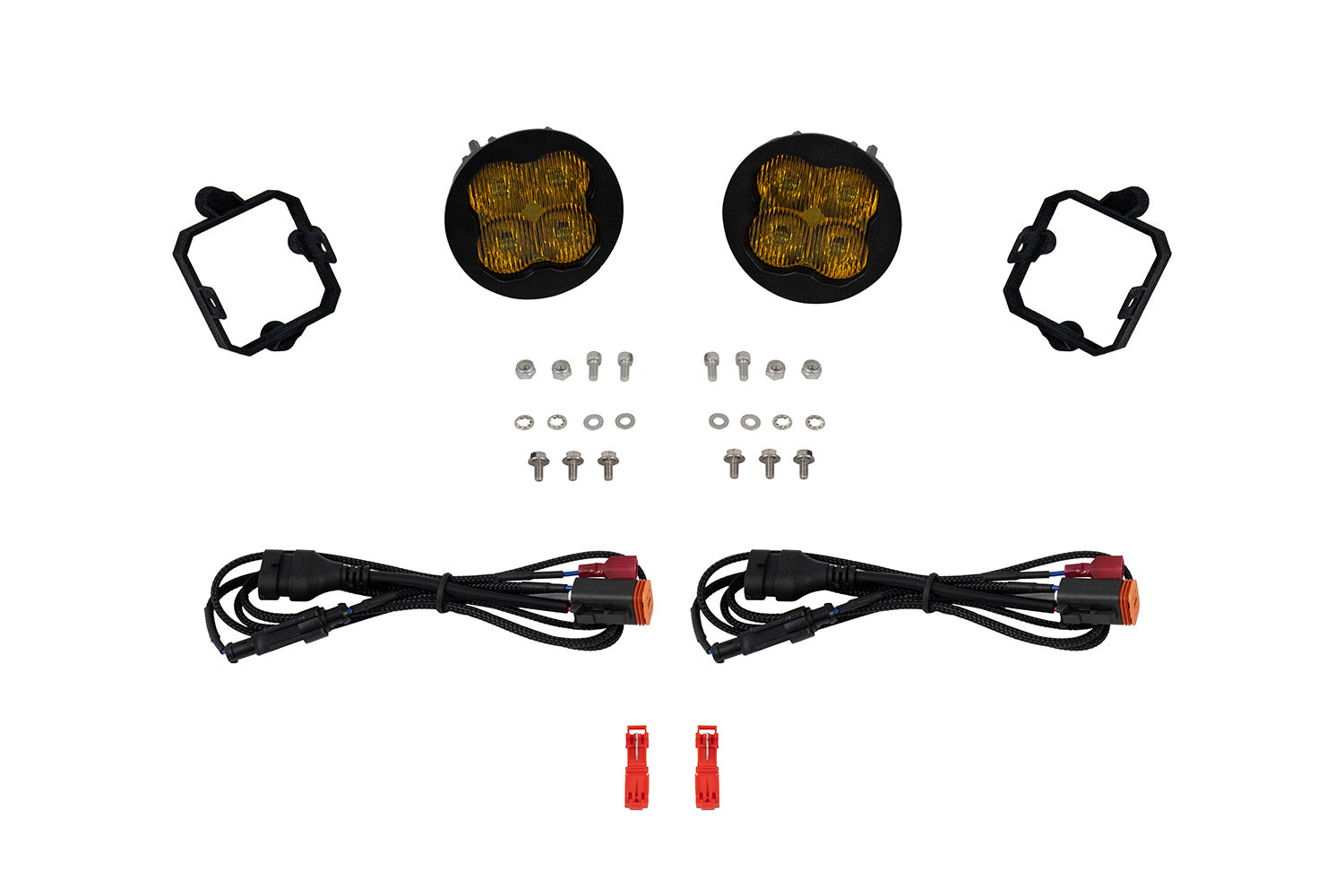 Diode Dynamics SS3 SAE DOT Type NO Fog Light Kit Yellow (3000K) Pro (36 watts) SAE Fog DD8003