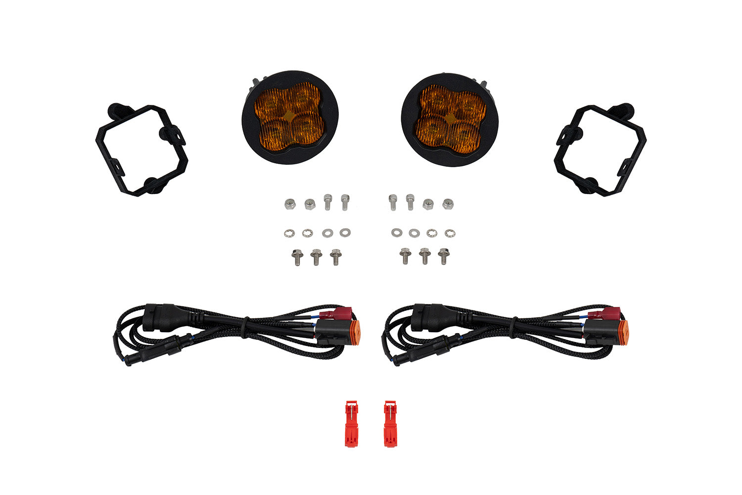 Diode Dynamics SS3 SAE DOT Type NO Fog Light Kit Yellow (3000K) Max (38.5 watts) SAE Fog DD8005