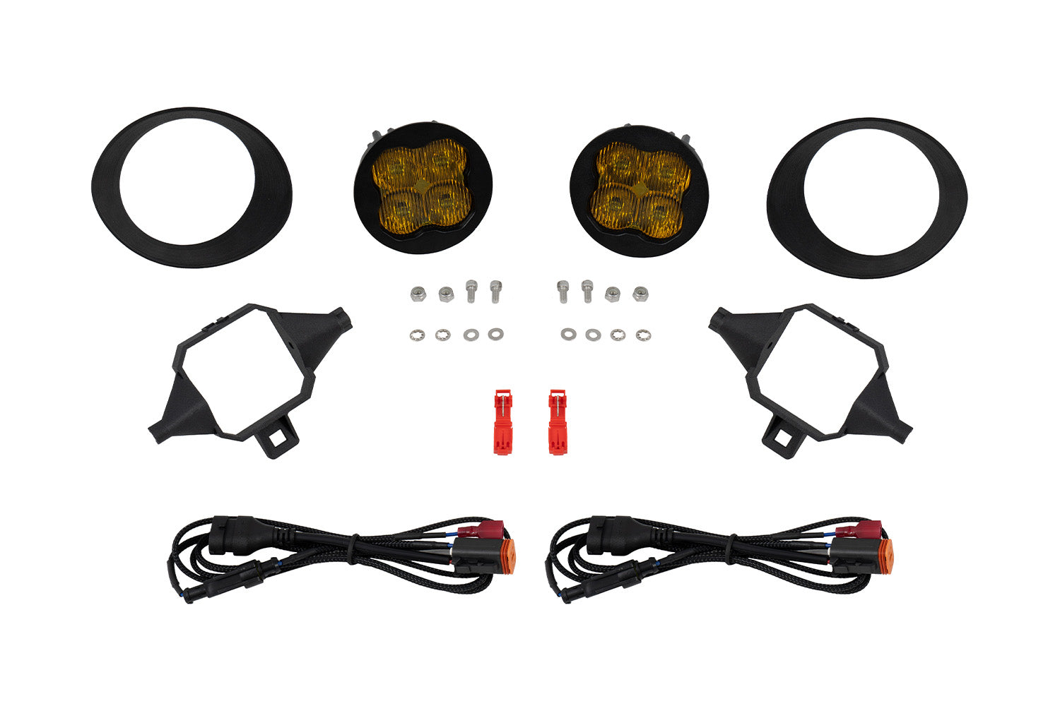 Diode Dynamics SS3 SAE DOT Type TS Fog Light Kit Yellow DD8010