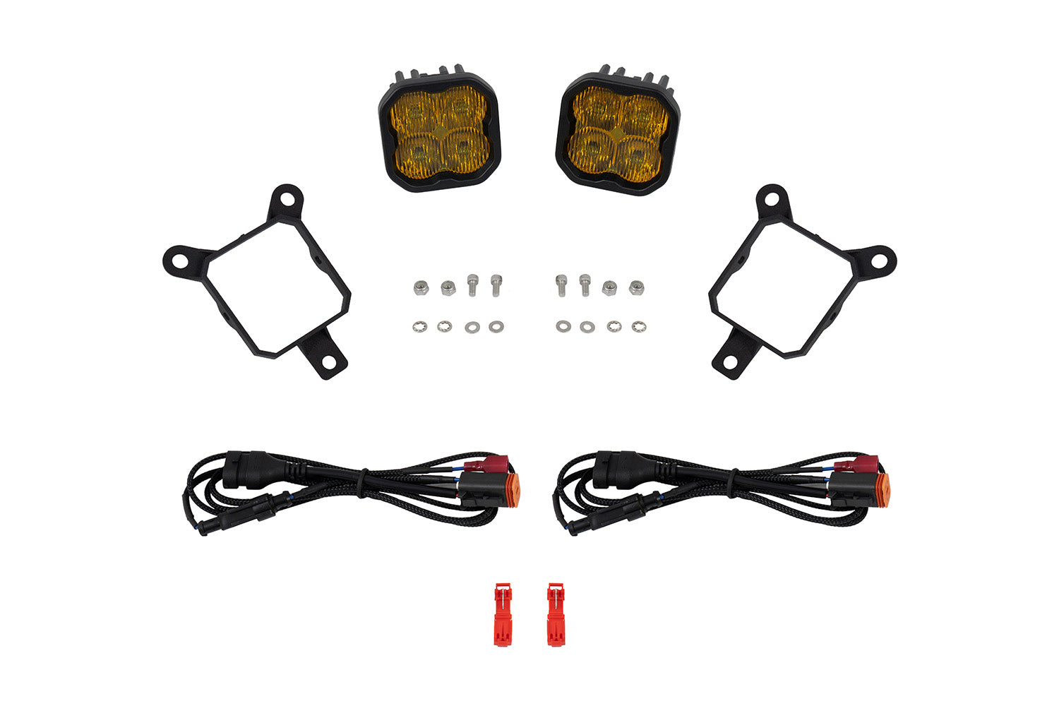 Diode Dynamics SS3 SAE DOT Type YS Fog Light Kit Yellow (3000K) Sport (14.5 watts) SAE Fog DD8032