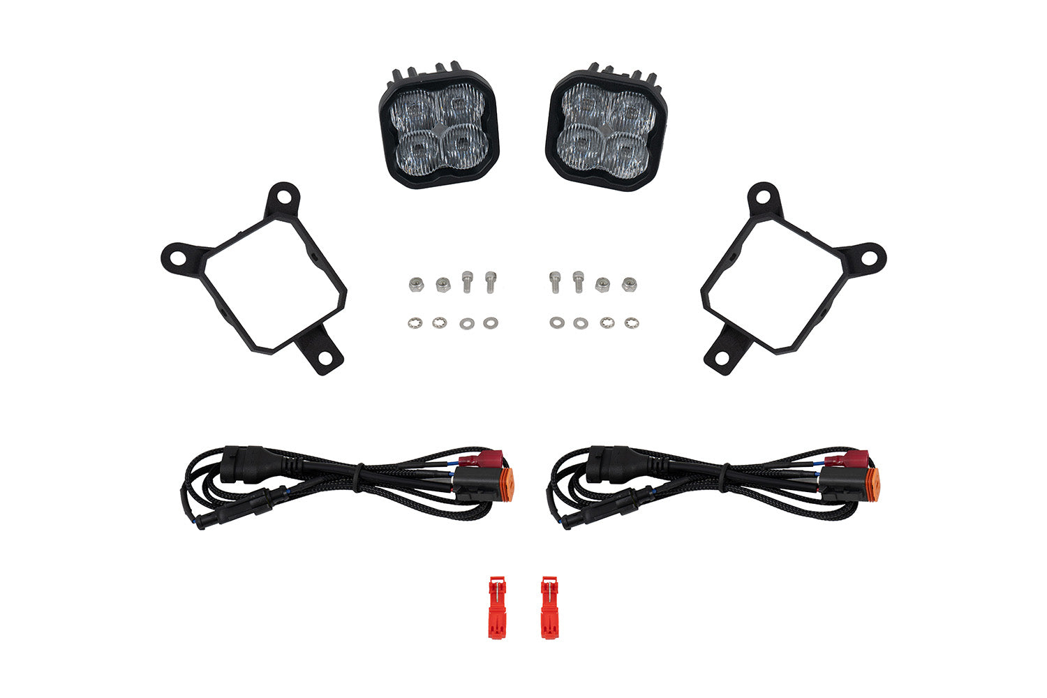 Diode Dynamics White 6000K Pro 36 watts SS3 SAE DOT Type YS White SAE Cool Fog Light Kit DD8033