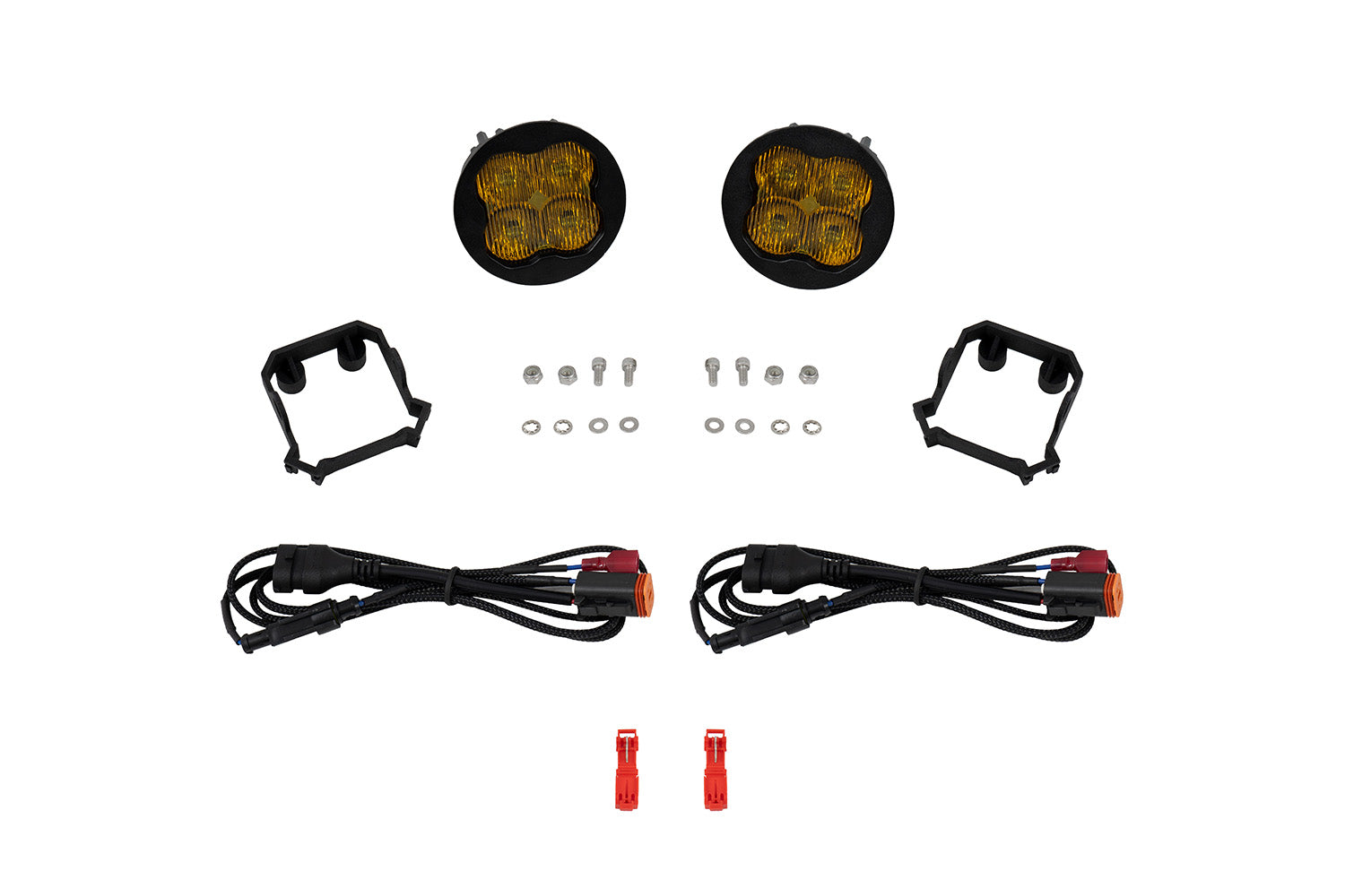 Diode Dynamics SS3 SAE DOT Type Forester Fog Light Kit Yellow (3000K) Pro (36 watts) SAE Fog DD8044