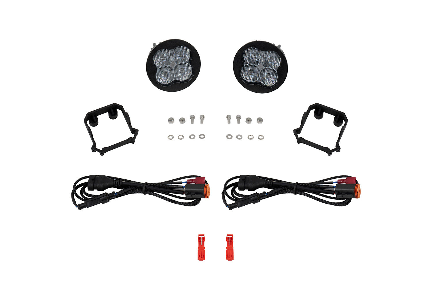 Diode Dynamics SS3 SAE DOT Type Forester Fog Light Kit Cool White (6000K) Max (38.5 watts) SAE Fog DD8045