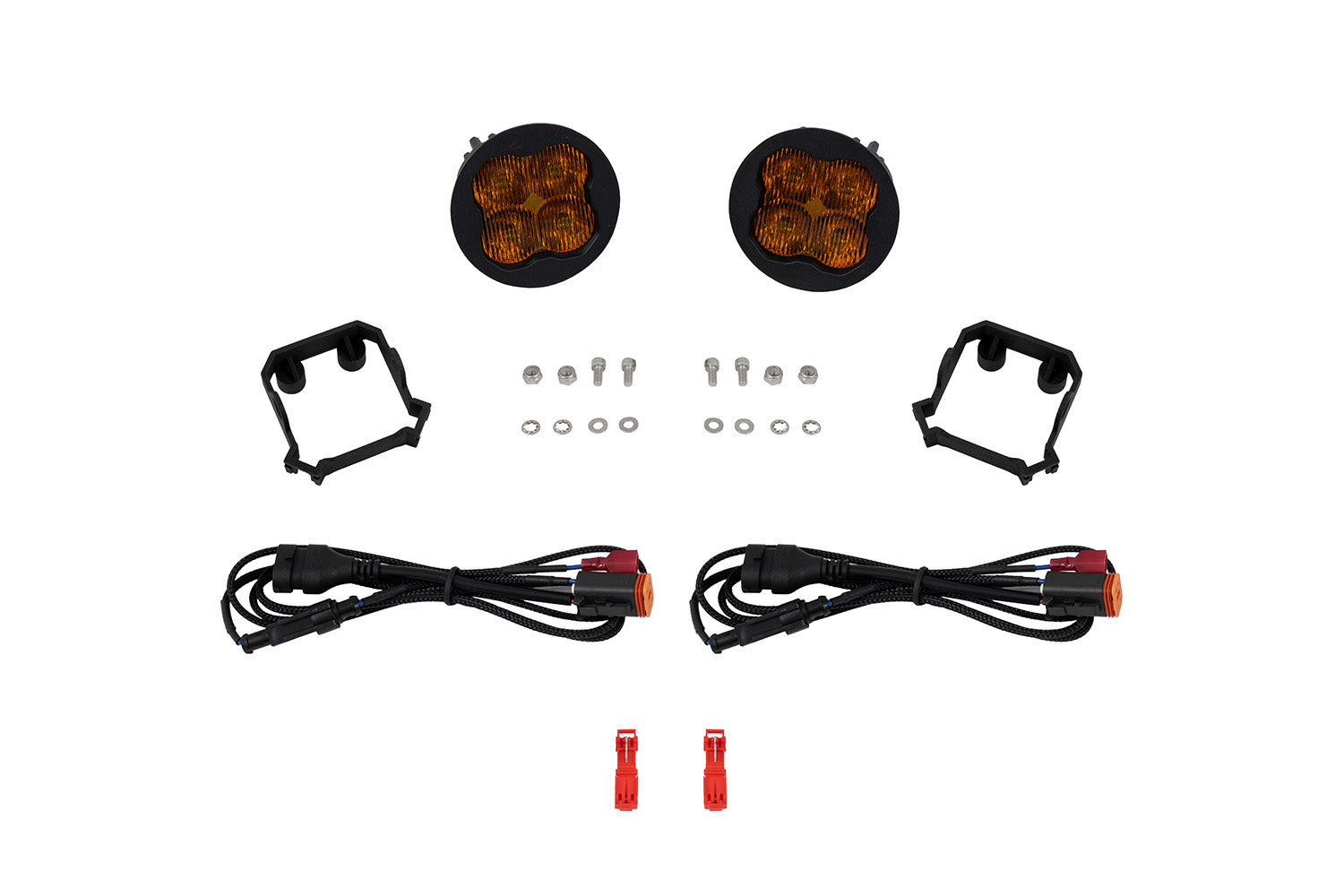 Diode Dynamics SS3 SAE DOT Type Forester Fog Light Kit Yellow (3000K) Max (38.5 watts) SAE Fog DD8046