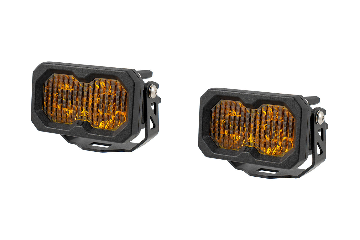 Diode Dynamics C2 2.0 Sport Yellow Combo Driving Standard ABL Pair LED Light Pods DD8094P