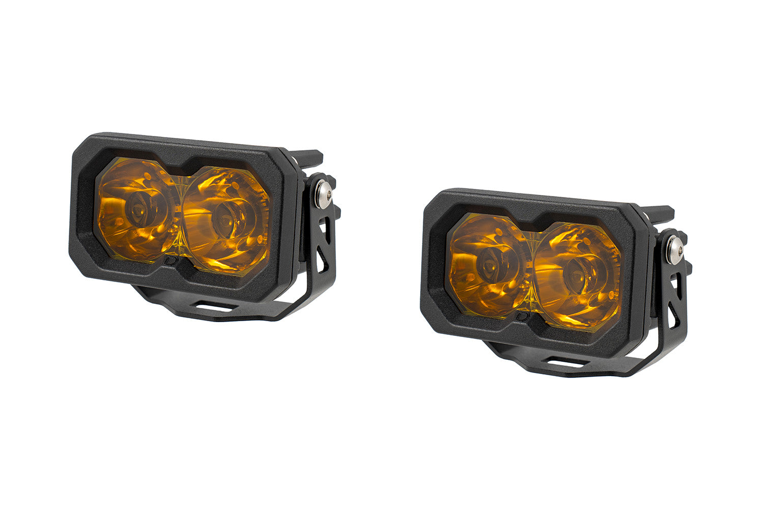 Diode Dynamics C2 2.0 Sport Yellow Spot Standard ABL Pair LED Light Pods DD8099P