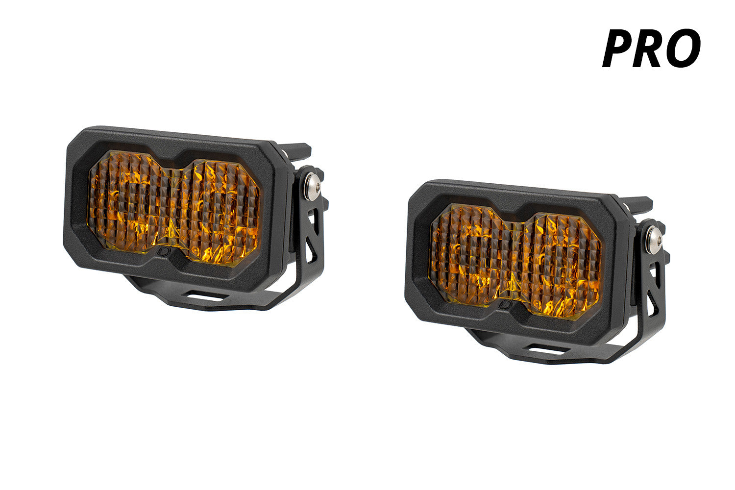 Diode Dynamics C2 2.0 Pro Yellow Combo Driving Standard ABL Pair LED Light Pods DD8106P