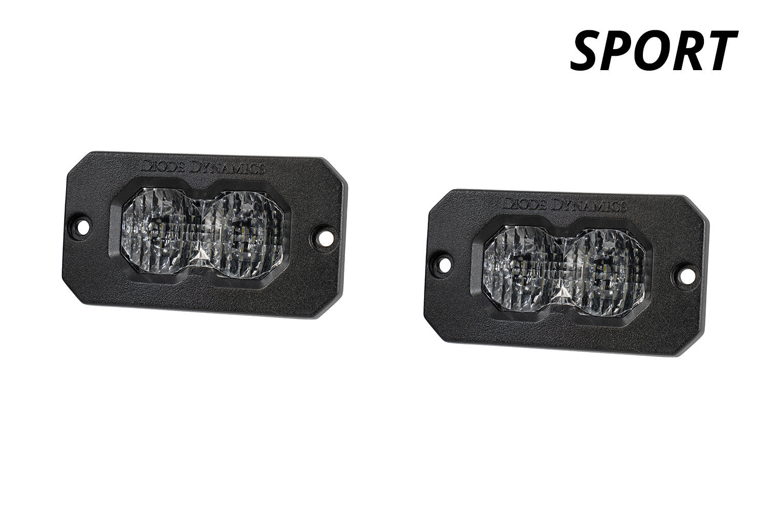 Diode Dynamics C2 2.0 Sport White Combo Driving Flush RBL Pair LED Light Pods DD8122P