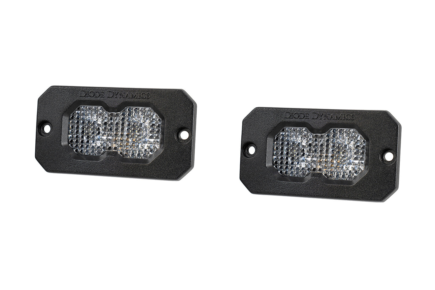 Diode Dynamics C2 2.0 Pro White Flood Flush RBL Pair LED Light Pods DD8124P